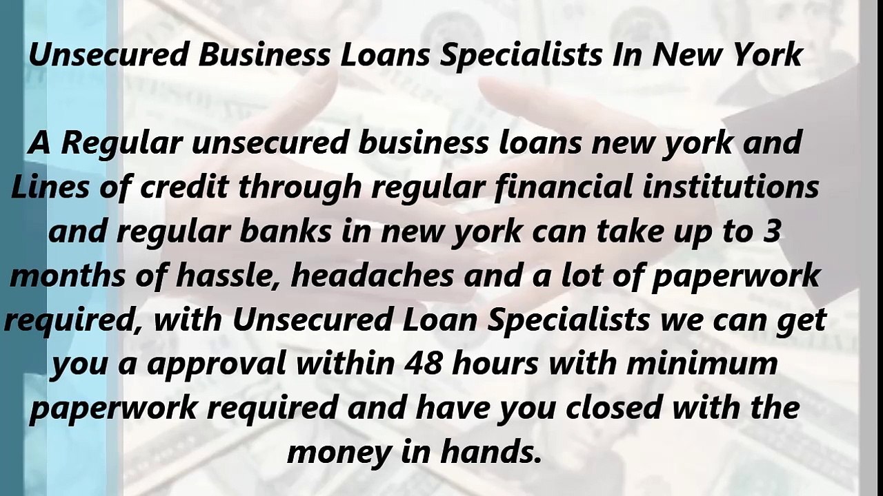 Unsecured Business Loans Specialists In New York (866.854.7904)