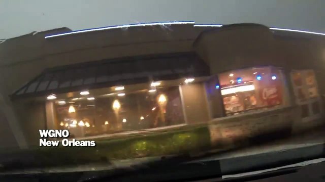 Strong winds knock over a train in Jefferson Parish, Louisiana