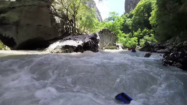 Hydrospeed dans les gorges du Verdon - juillet 2014