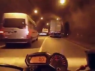 mad man on a motrcycle...