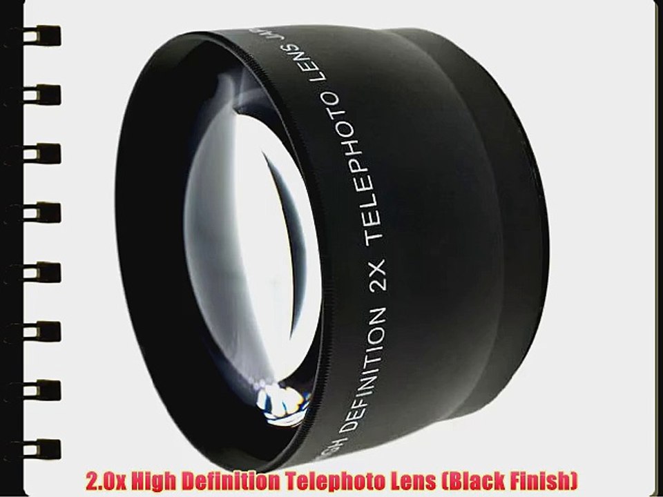 Optics 2.0x High Definition Telephoto Conversion Lens for Panasonic Lumix DMC-LX5 (Includes
