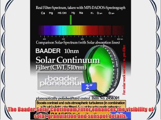 Baader Planetarium Solar Continuum Filter 2 FSOL-2