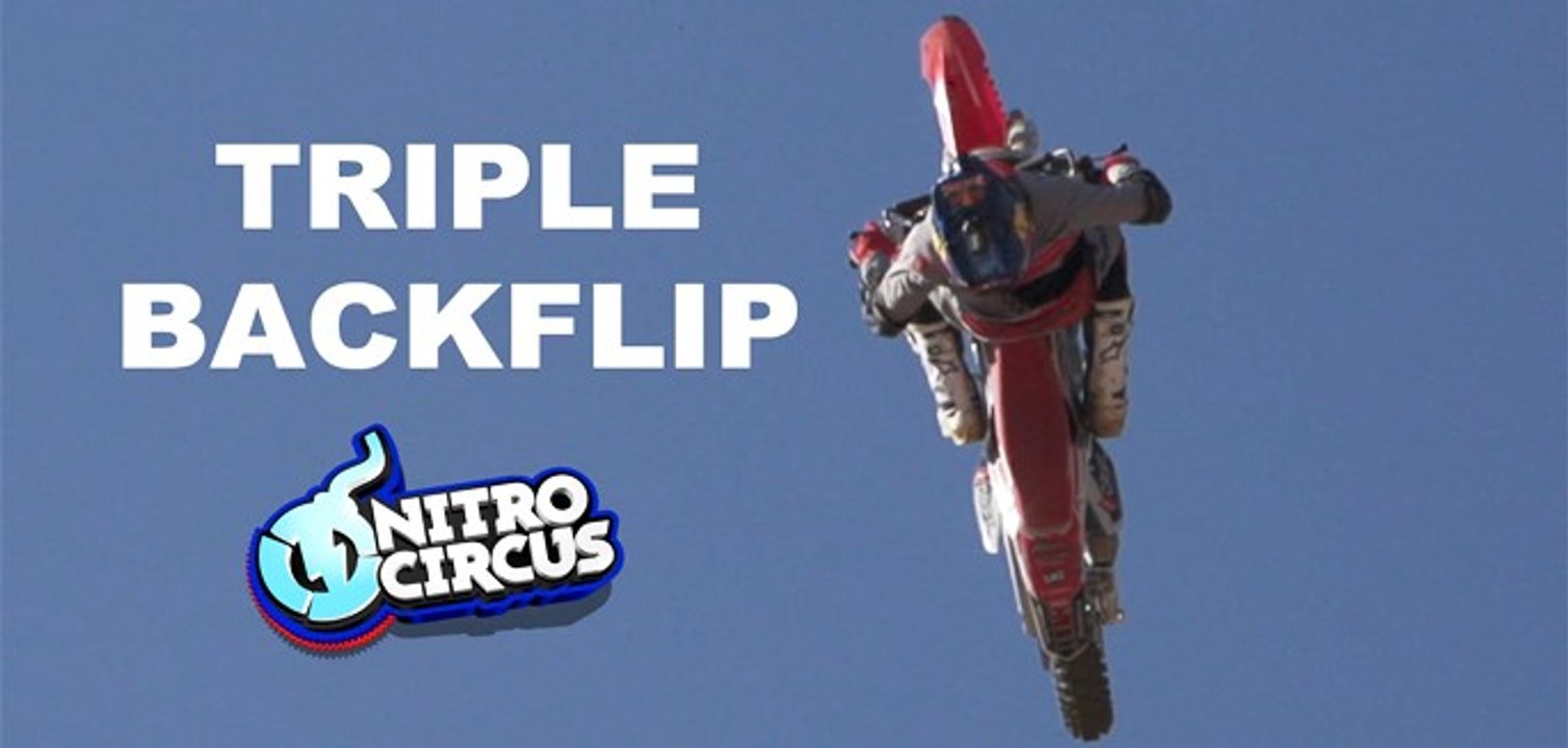 The World Triple Backflip on a dirtbike !!!