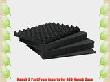 Nanuk 3 Part Foam Inserts for 930 Nanuk Case