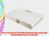 Bel-Art Scienceware 445770000 Polystyrene Microscope Slide Box with Hinged Cover For 100 slides