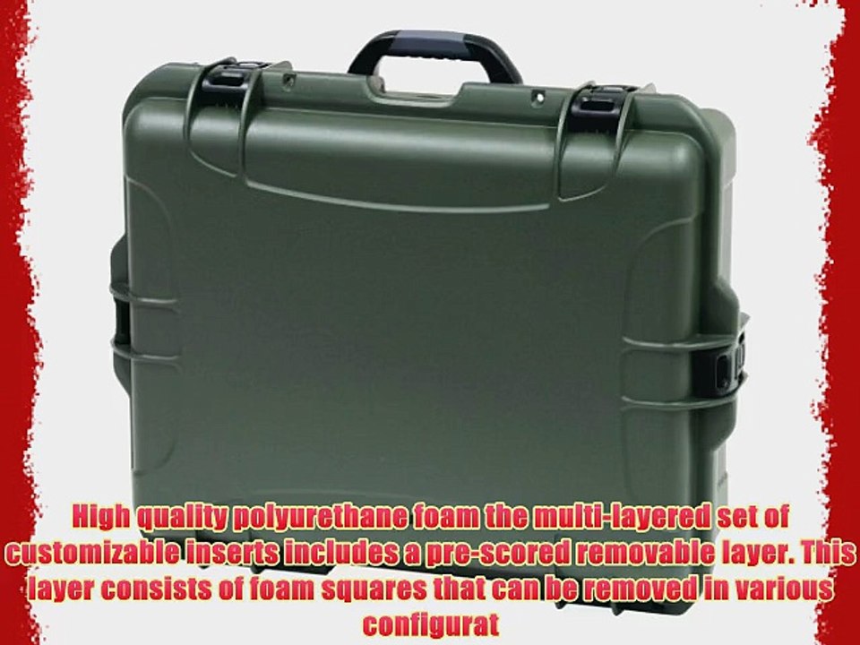 Nanuk 945 Case with Cubed Foam (Olive)