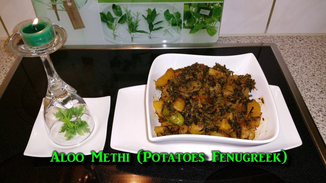 Aloo Methi (Potatoes  Fenugreek) آلومیتھی / Cook With Saima