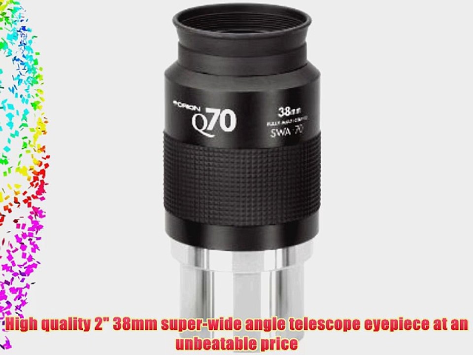 Orion 8829 38mm Q70 Wide-Field Telescope Eyepiece