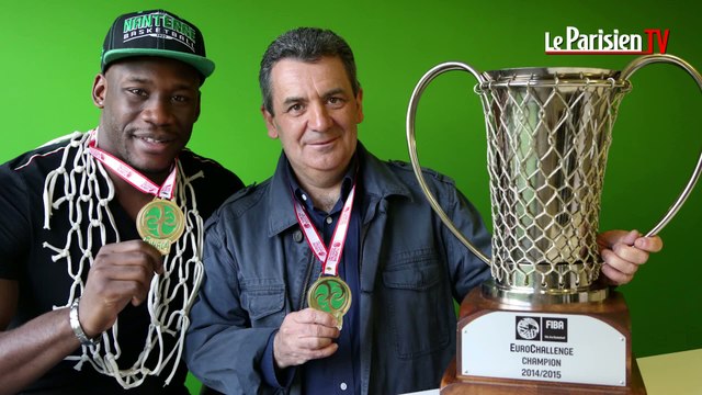 Basket : deux champions d'Europe de la JSF Nanterre en visite au Parisien