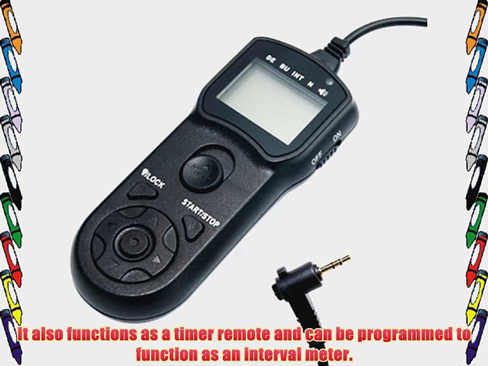 JJC TMC LCD Timer Remote Control for Canon EOS 60D 1000D 700D 650D 600D 550D 500D 450D Rebel
