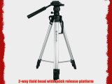 BARSKA Deluxe Tripod Extendable to 63.4 w/ Carrying Case