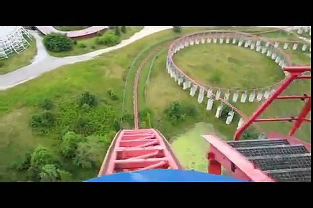 Superman - Ride of Steel Front Seat on-ride widescreen POV Six Flags America