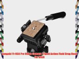 pangshi Yt-950 Pro Video Camera Tripod Action Fluid Drag Head For DSLR
