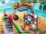 Fun Bowling Game: Elf Bowling: Hawaiian Vacation - Watch Me Play!