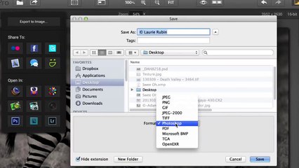 Exporting and sharing images to Facebook and others social networks (Tonality Pro tips)