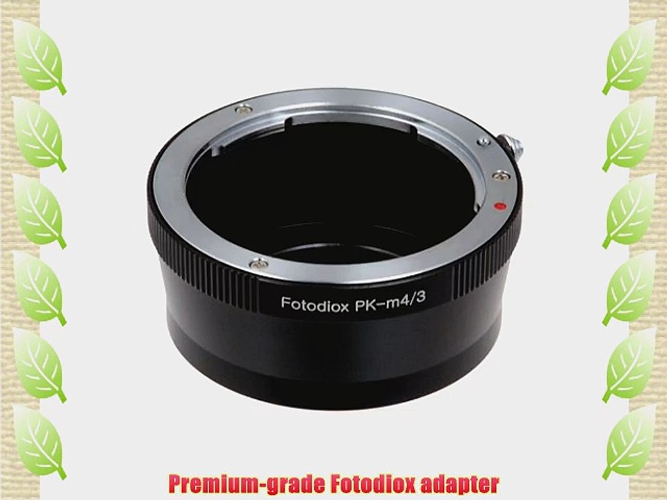 Fotodiox Lens Mount Adapter Pentax K (PK) to Micro 4/3 Olympus PEN and Panasonic Lumix Cameras