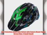 Kali Protectives Amara Bike Helmet with Camera Mount Fighter (Green/Blue X-Small/Small)