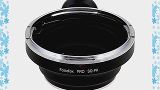 Fotodiox Pro Lens Mount Adapter Bronica SQ Lens to Pentax K (PK-mount) Camera