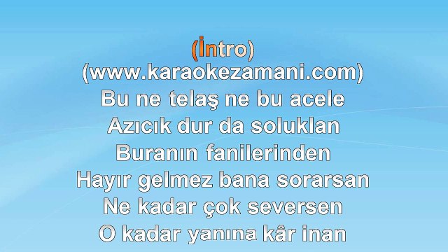 Emel Sayın - Hep Bana - (Tarkan) - (2013) - TÜRKÇE KARAOKE