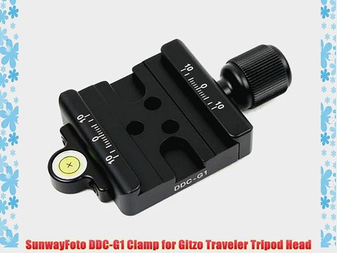 SunwayFoto DDC-G1 Clamp for Gitzo Traveler Tripod Head