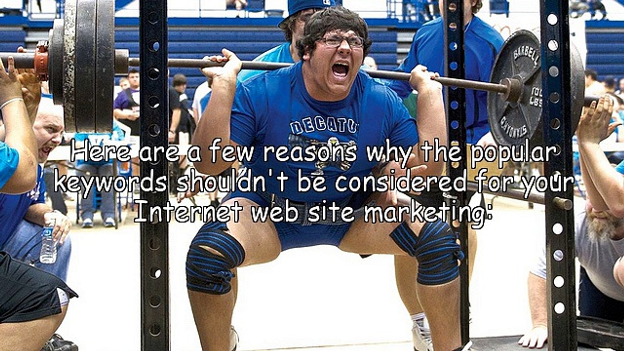 Internet web site marketing tips - selecting keywords