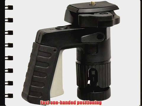 Opteka TS-1 TacShot Pistol Grip Ball Head with Quick Release Plate for Tripods