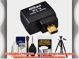 Nikon WU-1a Wireless Wi-Fi Mobile Adapter (for iPhone or Android) with Tripod   Cleaning Kit