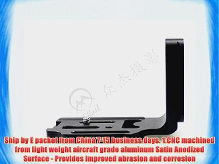 L plate bracket for Nikon D7100 camera body Arca Sunwayfoto Really right stuff lever clamp