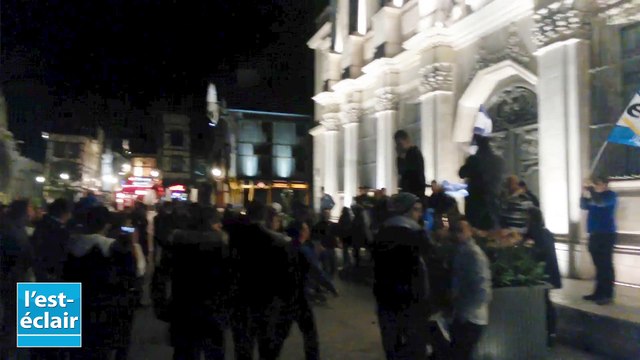 Estac en Ligue 1 : les supporters dans les rues de Troyes