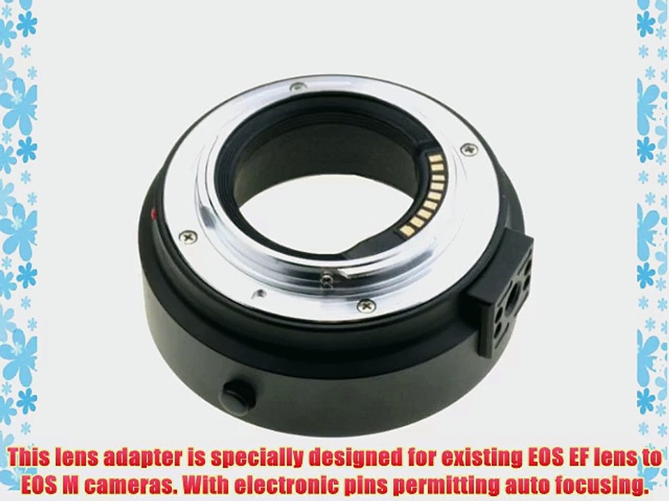 NEEWER? Metal Electronic Auto Focus Lens Mount Adapter for Canon EOS EF/EFS lens to EOS M (EF-M)