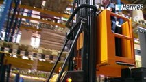 Automatisierung von Hermes Logistics von DS AUTOMOTION GmbH - Fahrerlose Transportsysteme