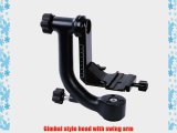 Movo GH700 Professional Gimbal Tripod Head with Arca-Swiss Quick-Release Plate