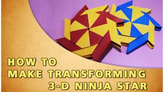 Ninja Star - Origami How To Make Paper Ninja Star | Traditional Paper Toy Hindi