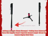 Goliton? Extender Mount Monopod  Folding Base Universal Three feet Support Stand Tripod Kit