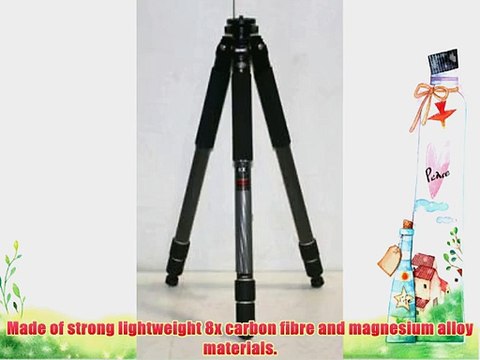 Calumet CK8145 8X Carbon Fiber Tripod 3-section Legs with Non-slip Rubber Leg Locks 70 Max
