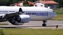 Airbus A340-600 dangerous and scary take-off