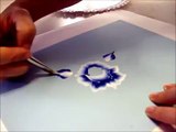 Come dipingere la rosa. how to paint a rose , Wie zu malen eine Rose. One stroke
