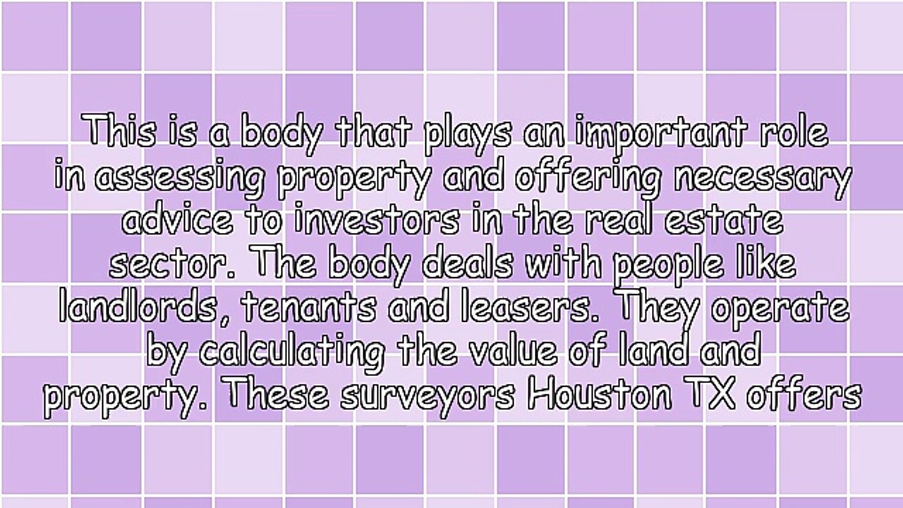 Services Provided By Surveyors Houston TX Has