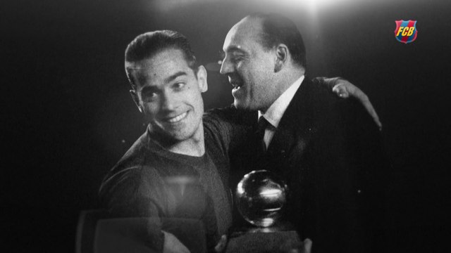 Homenatge a Luis Suárez, primer Pilota d'Or del Barça (1960)