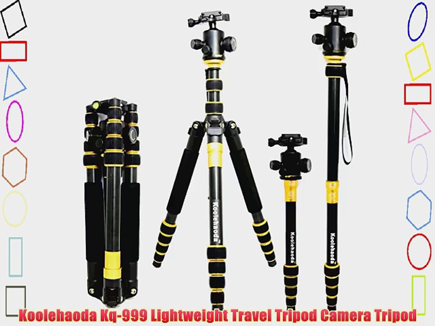⁣Koolehaoda Kq-999 Lightweight Travel Tripod Camera Tripod