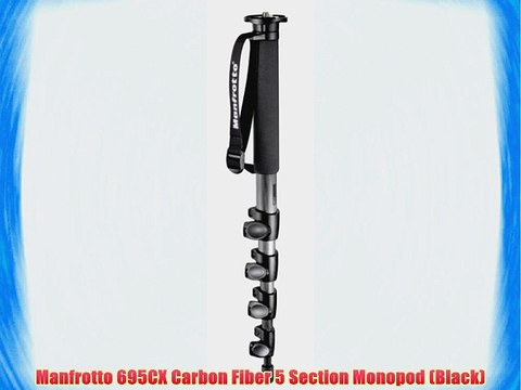 Manfrotto 695CX Carbon Fiber 5 Section Monopod (Black)