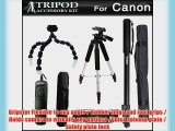 Tripod Kit For Canon EOS 60D XT XTi T4i T2i T3i T3 XS XSi G10 G11 G12 SX60HS SX60 HS Digital