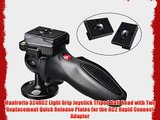 Manfrotto 324RC2 Light Grip Joystick Tripod Ball Head with Two Replacement Quick Release Plates