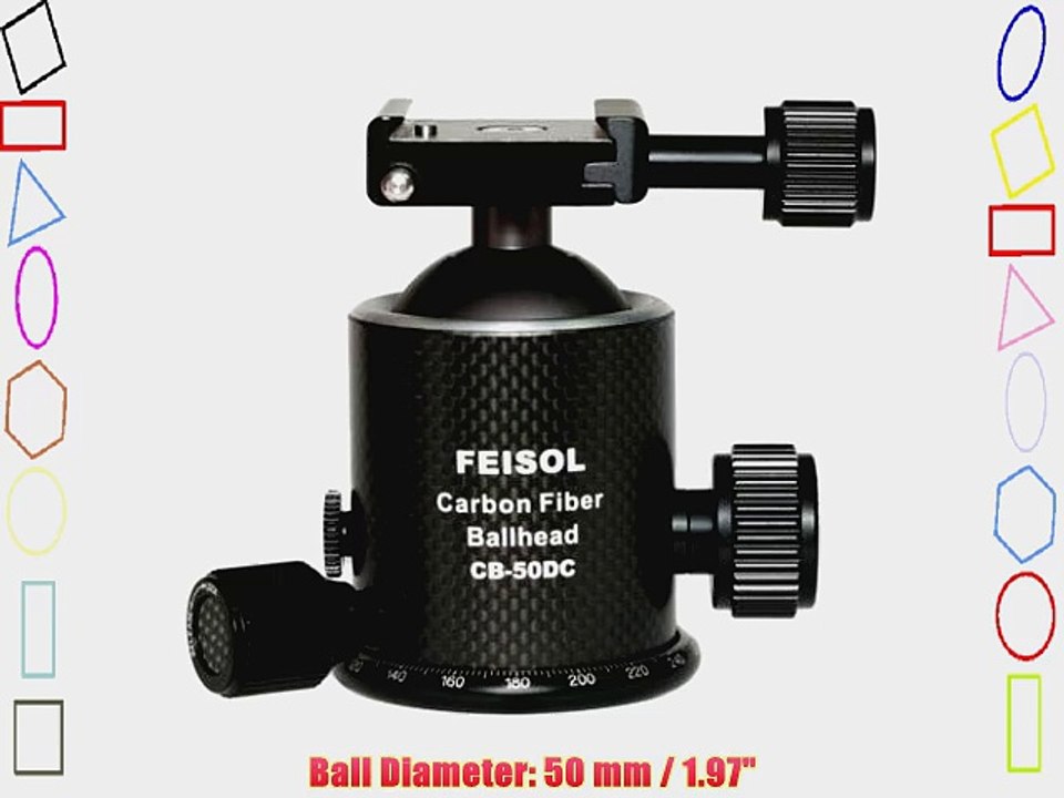 Feisol CB-50DC Carbon Fiber Ball Head with Release Plate QP-144750