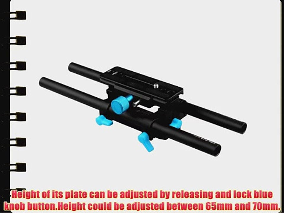 FOTGA DP3000 DSLR QR 15mm Rail Rod M4 Quick Release Support System for Matte Box follow focus