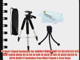 57 Inch Tripod Exclusive For CANON POWERSHOT G7 G9 G10 G11 G12 PRO1 A650 A640 S5 IS S3 IS S90