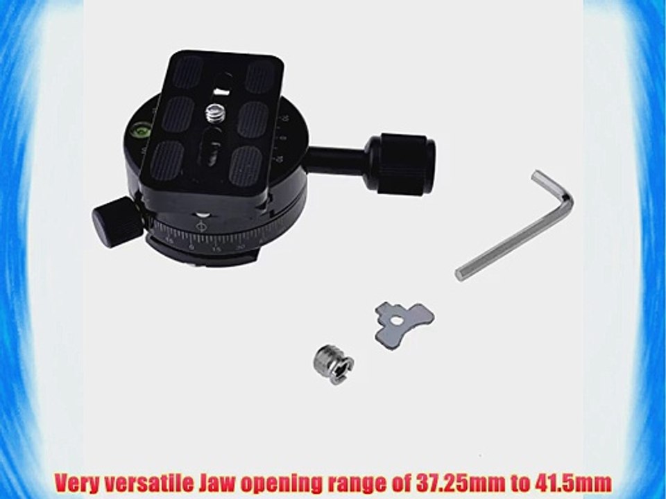 Neewer? Panoramic Panning Base Head Tripod Clamp and QR Plate Compatible with Arca for Camera