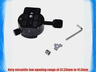 Tải video: Neewer? Panoramic Panning Base Head Tripod Clamp and QR Plate Compatible with Arca for Camera