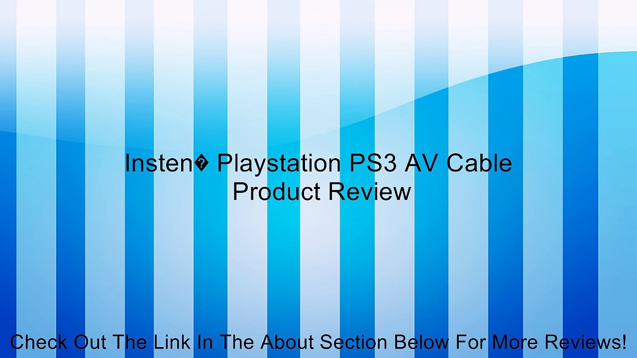 Insten� Playstation PS3 AV Cable Review