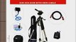 Advanced Pro 57 inch tripod for Canon EOS Rebel T3i Canon EOS 600D with HDMI Cable Case and
